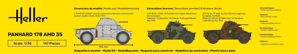 Zdjęcie dodatkowe produktu Panhard 178 1:35 Heller 30325