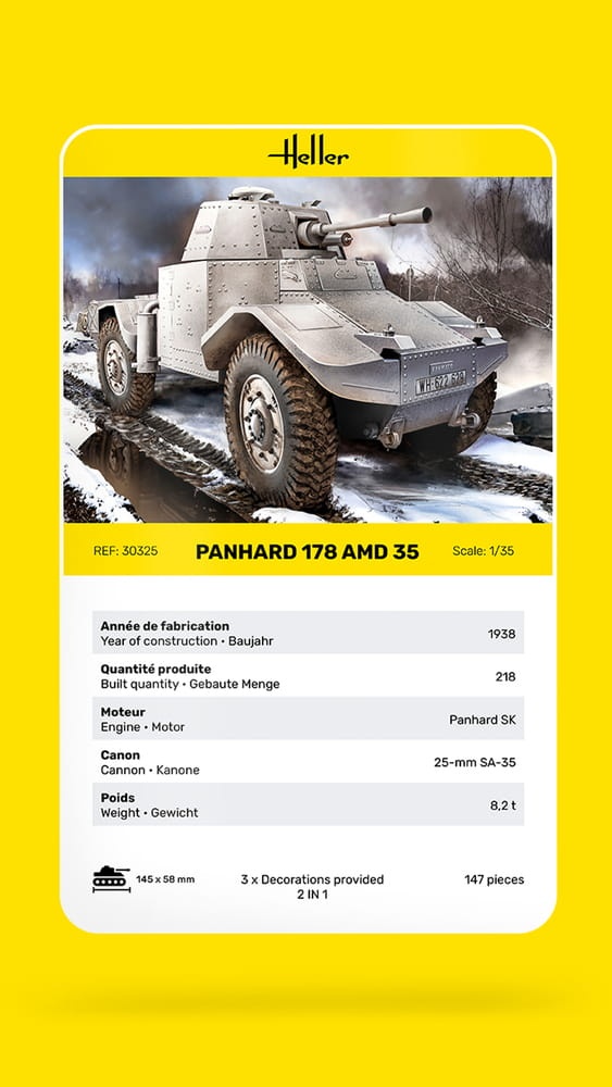 Zdjęcie dodatkowe produktu Panhard 178 1:35 Heller 30325