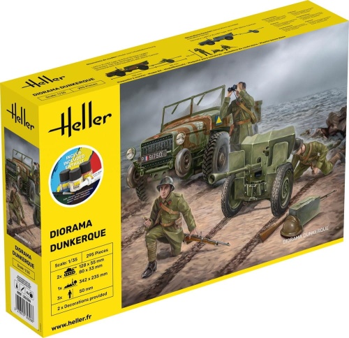 Diorama Dunkerque Laffly Starter Kit 1:35 Heller 35326