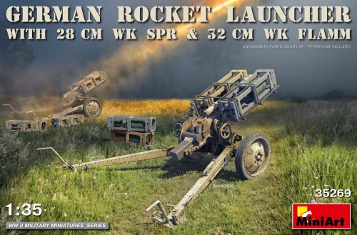 German Rocket Launcher With 28cm Wk Spr and 32cm Wk Flamm 1:35 MiniArt 35269