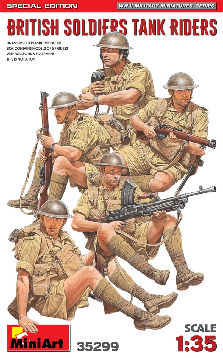 Zdjęcie główne produktu British Soldiers Tank Riders. Special Edition 1:35 MiniArt 35299