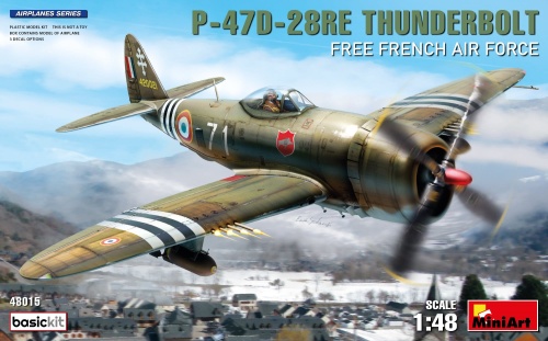 P-47d-28re Thunderbolt. Siły Powietrzne Wolnej Francji 1:35 MiniArt 48015