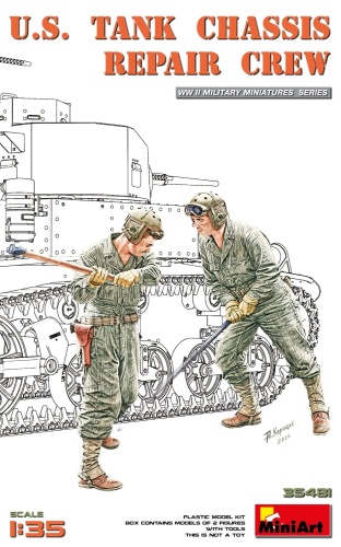 US Tank Chassis Repair Crew 1:35 MiniArt 35481