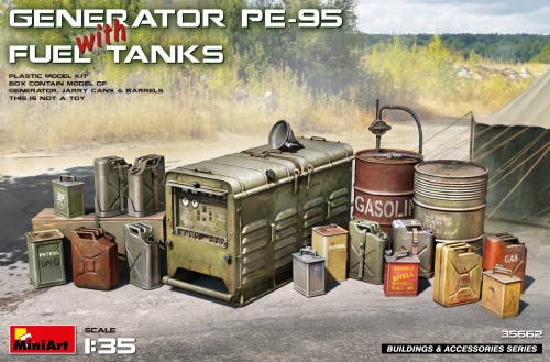Generator Pe-95 Wraz Ze Zbiornikami Paliwa 1:35 MiniArt 35662