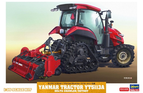 Yanmar Tractor YT5113A Delta Crawler/Rotary 1:35 Hasegawa 66107