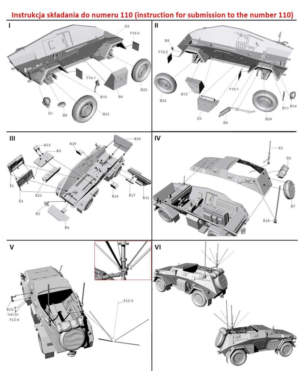 Zdjęcie dodatkowe produktu Sd.Kfz.247 Ausf.B niemiecki samochód dowodzenia 1:72 First To Fight PL110
