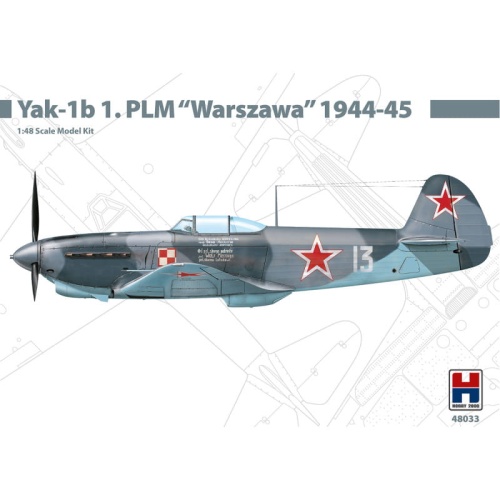 Yak-1b 1. PLM Warszawa 1944-45 1:48 Hobby 2000 48033