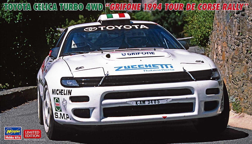 Zdjęcie główne produktu Toyota Celica Turbo 4WD Grifone 1994 Tour de Corse Rally 1:24 Hasegawa 20673