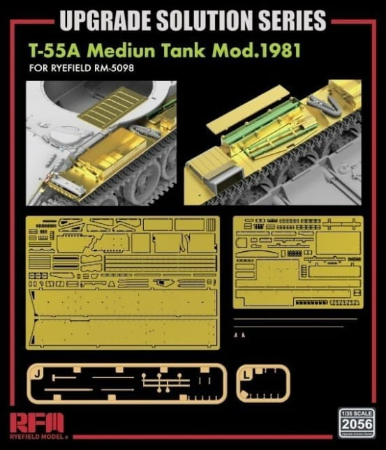 Zdjęcie dodatkowe produktu Upgrade Solution Series For RFM-5098 T-55A Medium Tank Mod. 1981 (Type2) 1:35 Rye Field Model 2056
