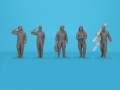 Zdjęcie dodatkowe produktu Japanese pilots and Ground Personnel WWII (5 figurek) 1:48 ICM 48053