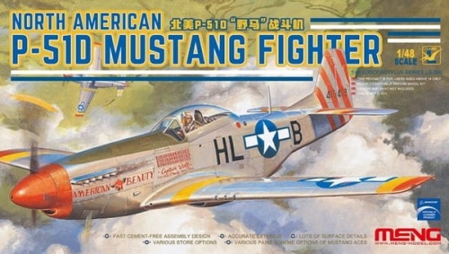 North American P-51D Mustang Fighter 1:48 Meng LS006