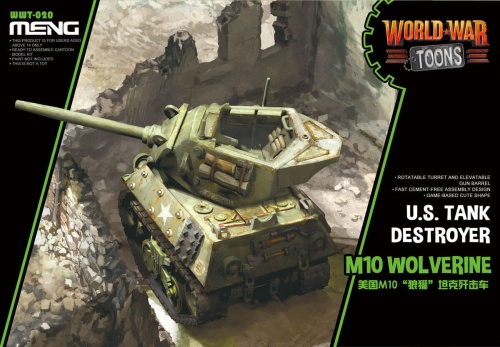 World War Toons M10 Wolverine U.S. Tank Destroyer Meng WWT020