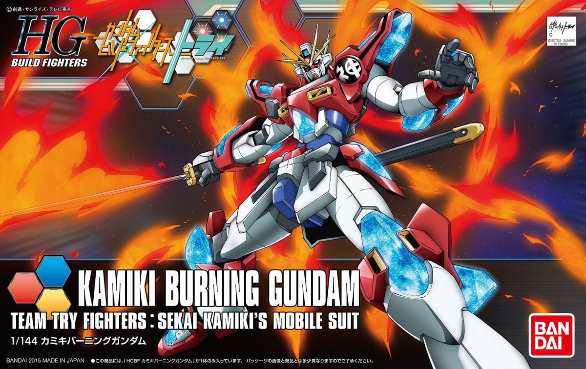 Zdjęcie główne produktu Gunpla KMK-B01 Kamiki Burning Gundam HGBF 1:144