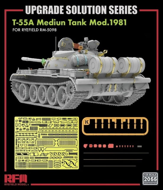 Zdjęcie dodatkowe produktu Upgrade Solution Series For RFM-5098 T-55A Medium Tank Mod. 1981 (Type1) 1:35 Rye Field Model 2055