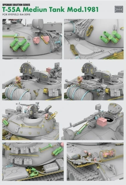 Zdjęcie dodatkowe produktu Upgrade Solution Series For RFM-5098 T-55A Medium Tank Mod. 1981 (Type1) 1:35 Rye Field Model 2055