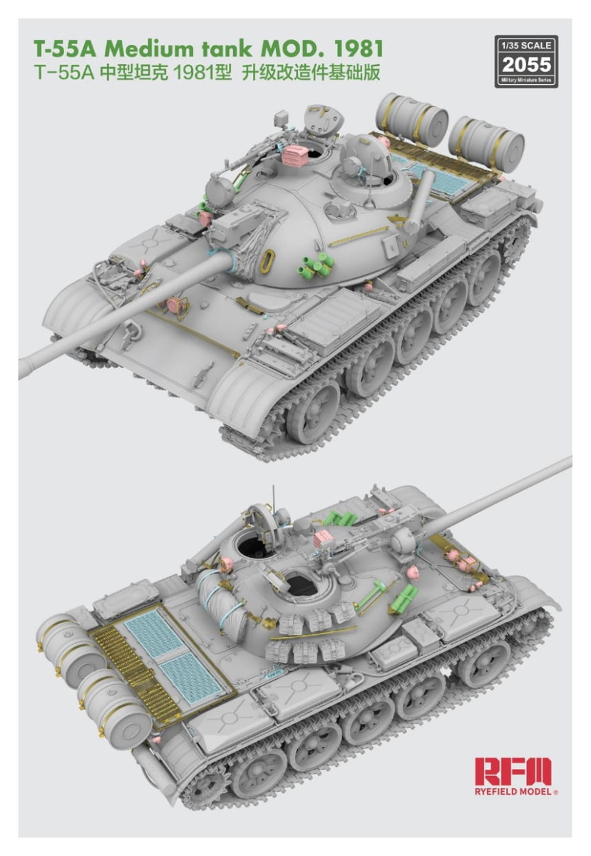 Zdjęcie dodatkowe produktu Upgrade Solution Series For RFM-5098 T-55A Medium Tank Mod. 1981 (Type1) 1:35 Rye Field Model 2055