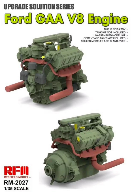 Zdjęcie główne produktu Upgrade Solution Series for Ford Gaa V8 Engine 1:35 Rye Field Model 2027