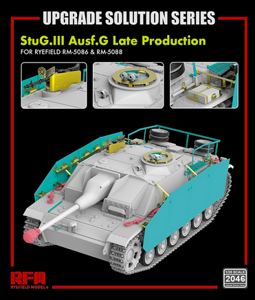 Zdjęcie główne produktu Upgrade Solution Series for 5086,5088 StuG.III Ausf. G late 1:35 Rye Field Model 2046