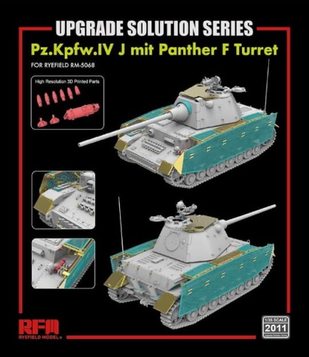 Zestaw waloryzacji do Pz.Kpfw.IV J mit Panther F Turret 1:35 Rye Field Model 2011