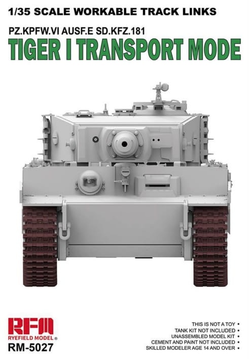 Zdjęcie główne produktu Workable Track Links for Tiger I Transport Mode 1:35 Rye Field Model 5027