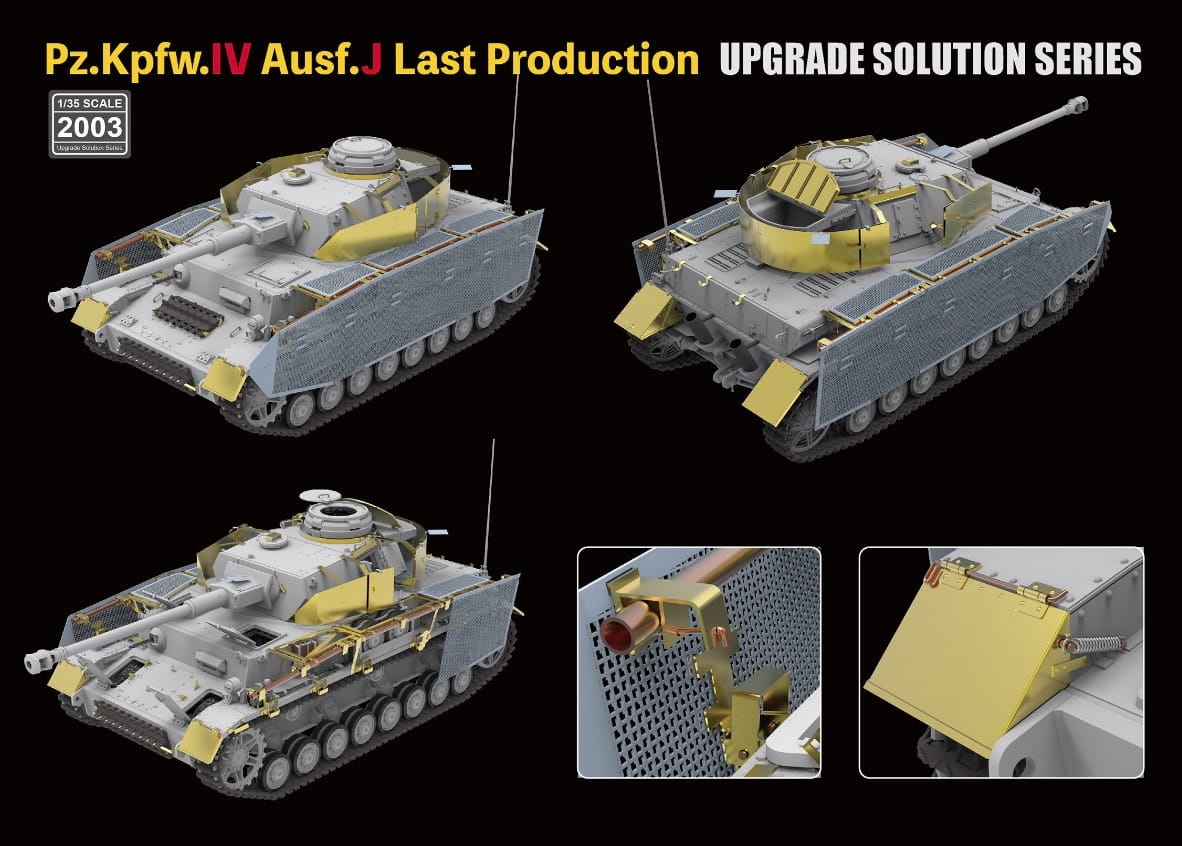Zdjęcie dodatkowe produktu Zestaw waloryzacji do Pz.Kpfw.IV Ausf. J Last Production 1:35 Rye Field Model 2003