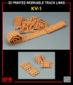 Zdjęcie dodatkowe produktu 3D Printed workable track links for KV-1 1:35 Rye Field Model 2037