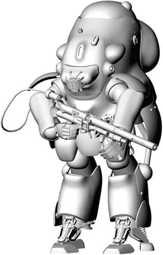 Zdjęcie dodatkowe produktu Moon Type MK44H-0 Whiteknight 1:20 Hasegawa 64112