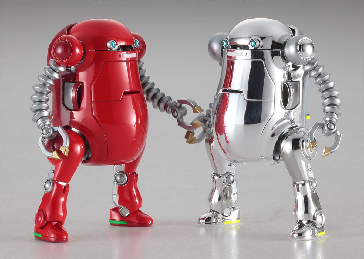 Zdjęcie dodatkowe produktu MechatroWeGo No. 20 Old Type Red And Silver (2 Kits In The Box) 1:48 Hasegawa 64801
