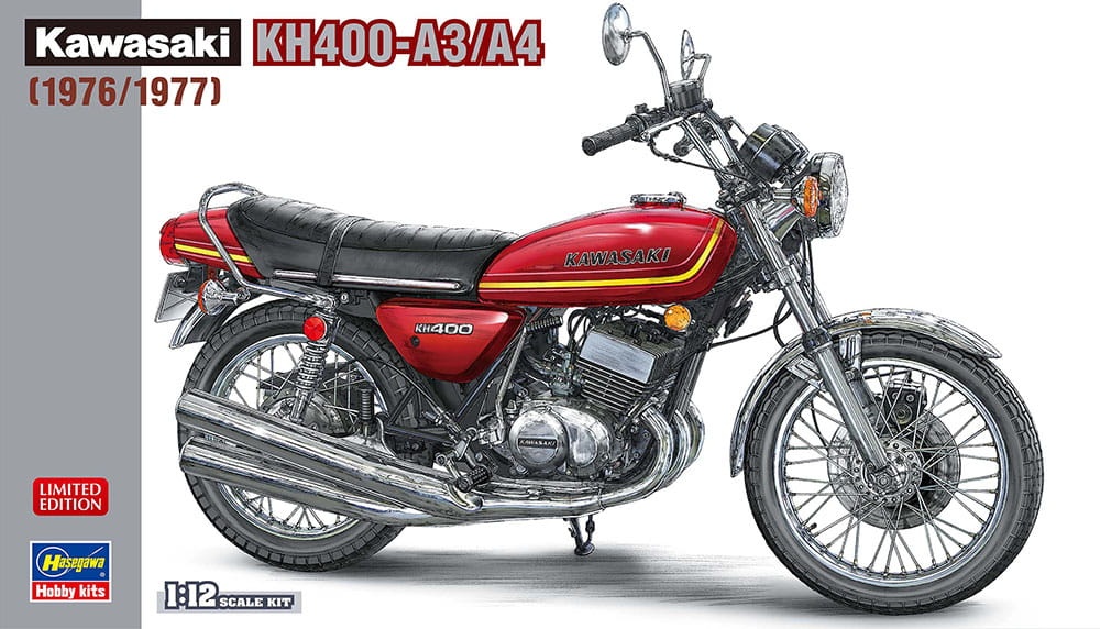 Zdjęcie główne produktu Kawasaki KH400-A3/A4 (1976/77) 1:12 Hasegawa 21754