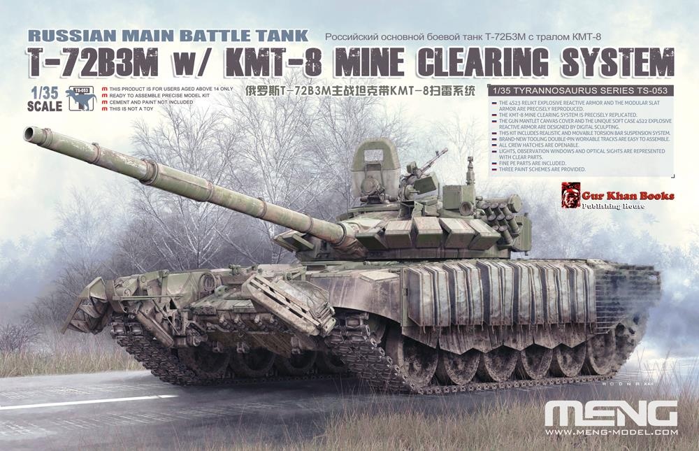 Zdjęcie główne produktu T-72B3M w/KMT-8 Mine Clearing System 1:35 Meng TS053