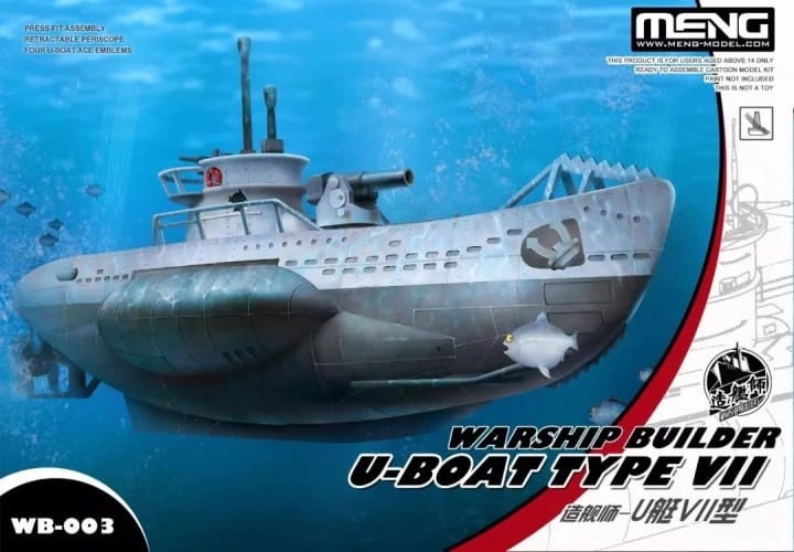 Zdjęcie główne produktu Warship Builder U-Boat Type VII Meng WB003
