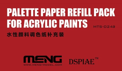 Pallete Paper Refill Pack For Acrylic Paints Meng MTS024A