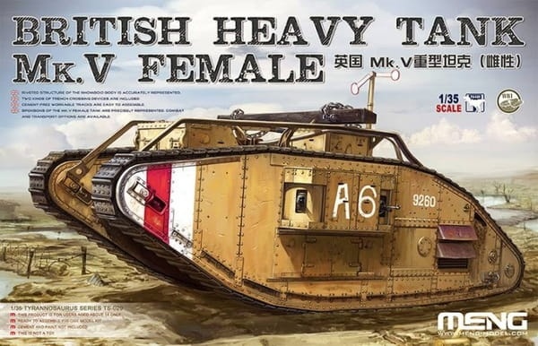Zdjęcie główne produktu British Heavy Tank Mk. V Female 1:35 Meng TS029
