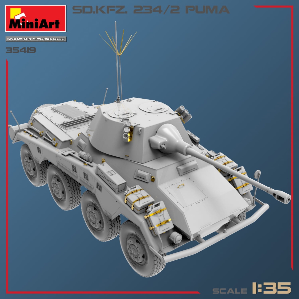 Zdjęcie dodatkowe produktu Sd.kfz.234/2 Puma 1:35 MiniArt 35419