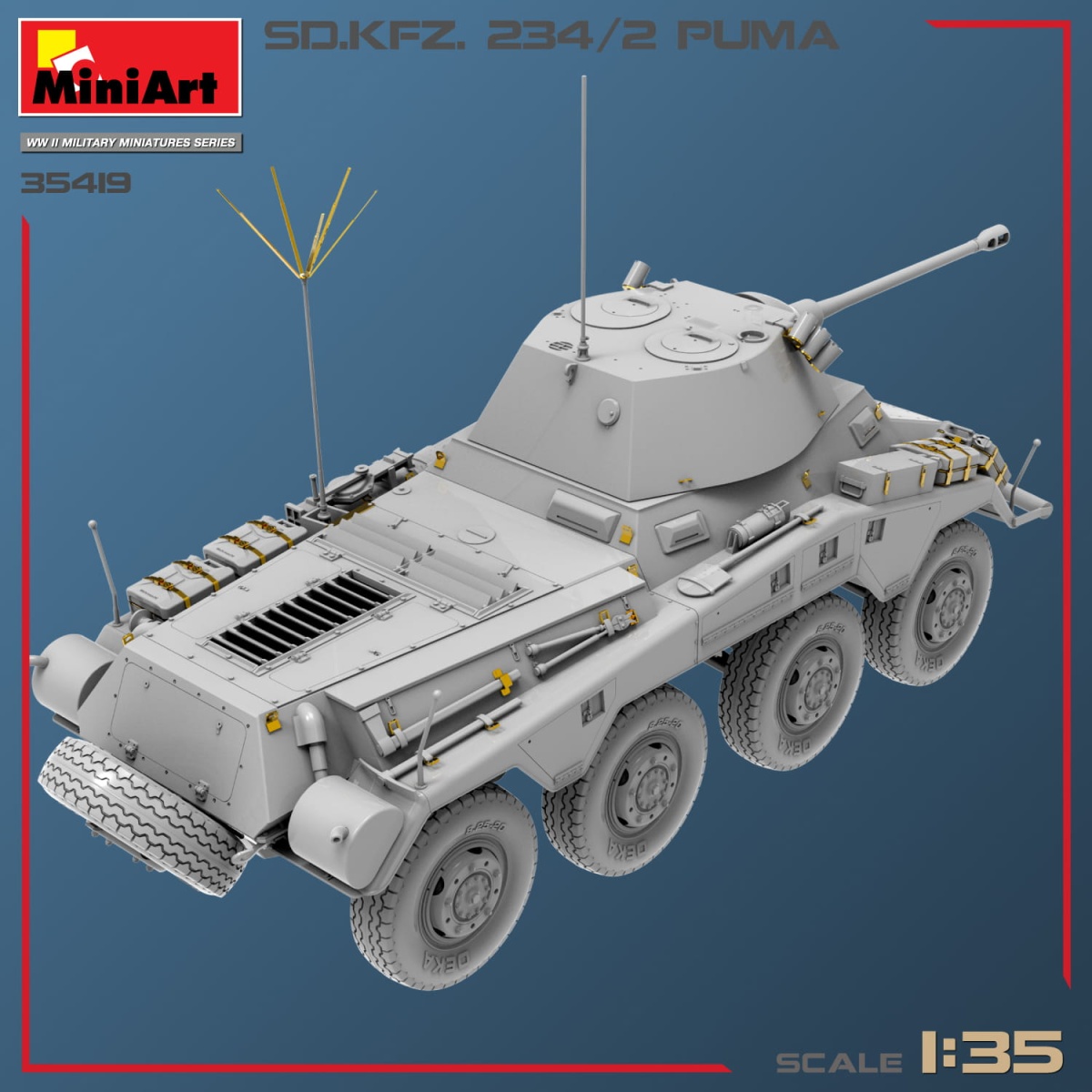 Zdjęcie dodatkowe produktu Sd.kfz.234/2 Puma 1:35 MiniArt 35419