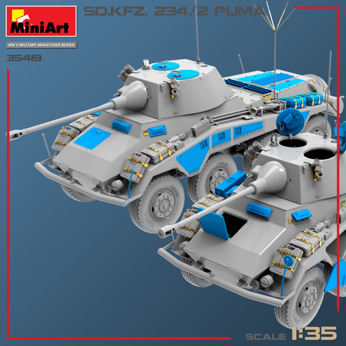 Zdjęcie dodatkowe produktu Sd.kfz.234/2 Puma 1:35 MiniArt 35419