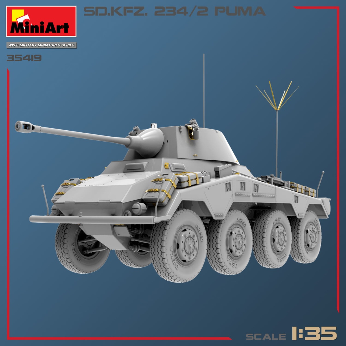 Zdjęcie dodatkowe produktu Sd.kfz.234/2 Puma 1:35 MiniArt 35419