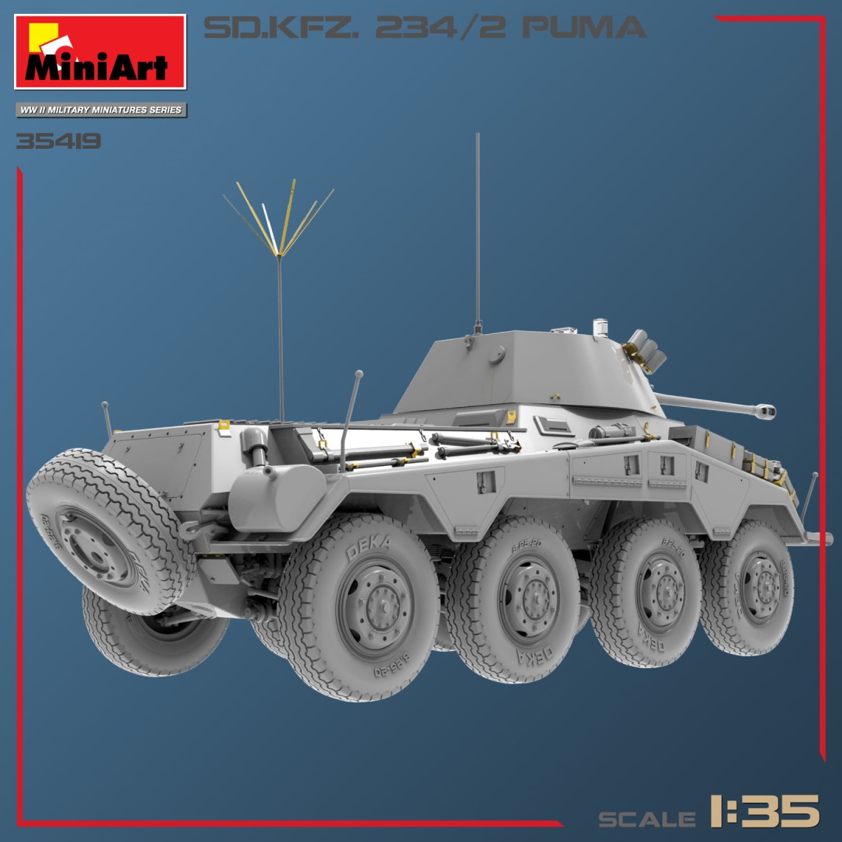 Zdjęcie dodatkowe produktu Sd.kfz.234/2 Puma 1:35 MiniArt 35419