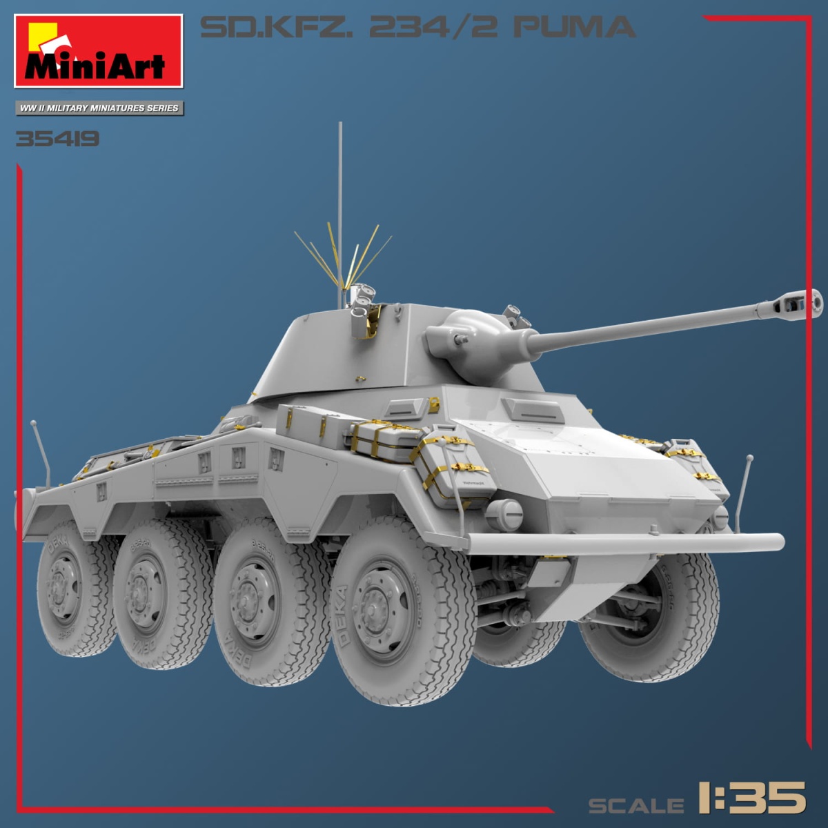 Zdjęcie dodatkowe produktu Sd.kfz.234/2 Puma 1:35 MiniArt 35419