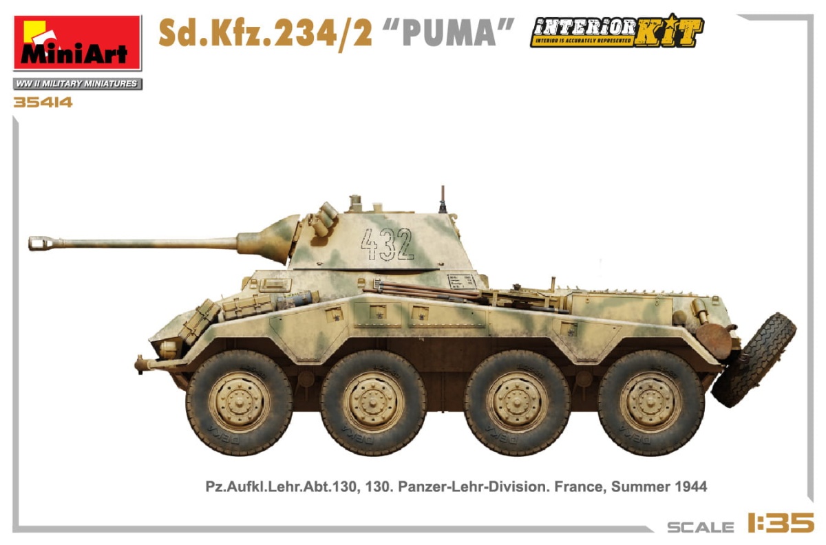 Zdjęcie dodatkowe produktu Sd.kfz.234/2 Puma 1:35 MiniArt 35419