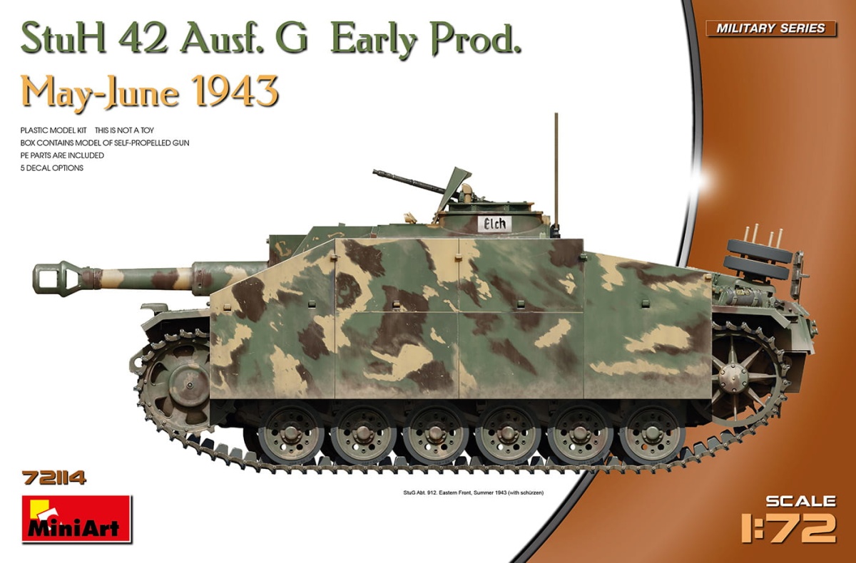 Zdjęcie główne produktu StuH 42 Ausf. G Early Prod 1:72 MiniArt 72114