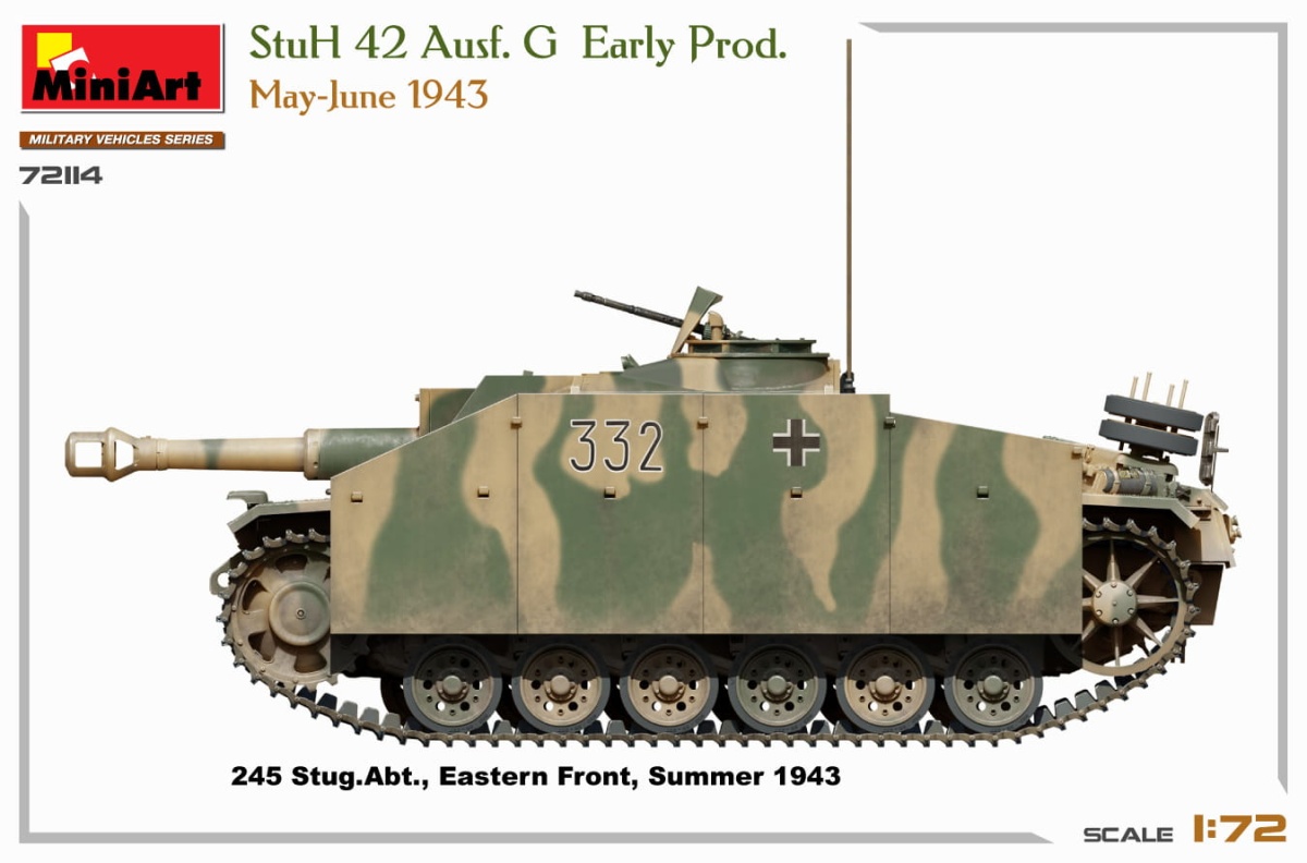Zdjęcie dodatkowe produktu StuH 42 Ausf. G Early Prod 1:72 MiniArt 72114