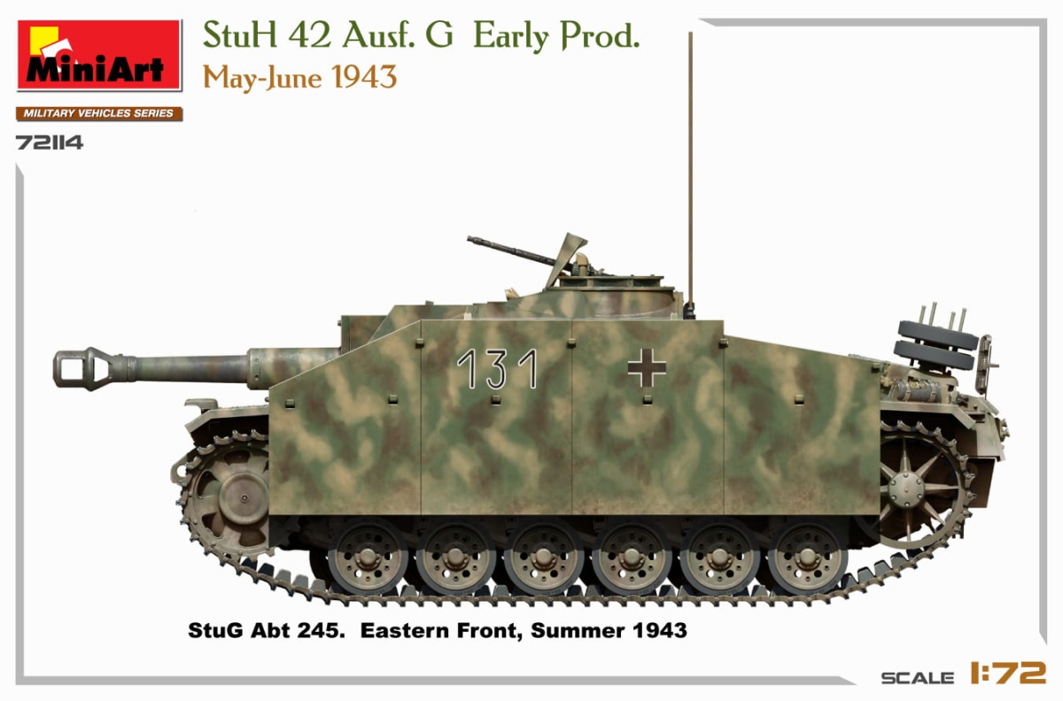 Zdjęcie dodatkowe produktu StuH 42 Ausf. G Early Prod 1:72 MiniArt 72114