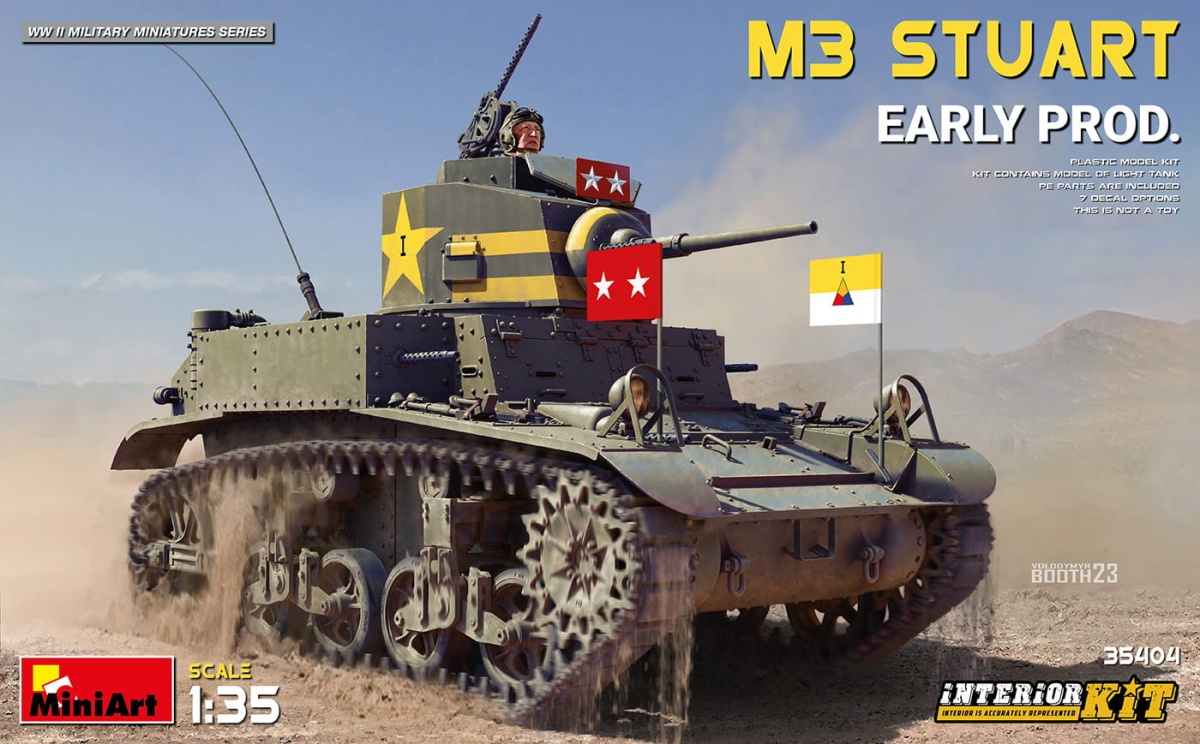 Zdjęcie główne produktu M3 Stuart Early Prod. Interior Kit 1:35 MiniArt 35404