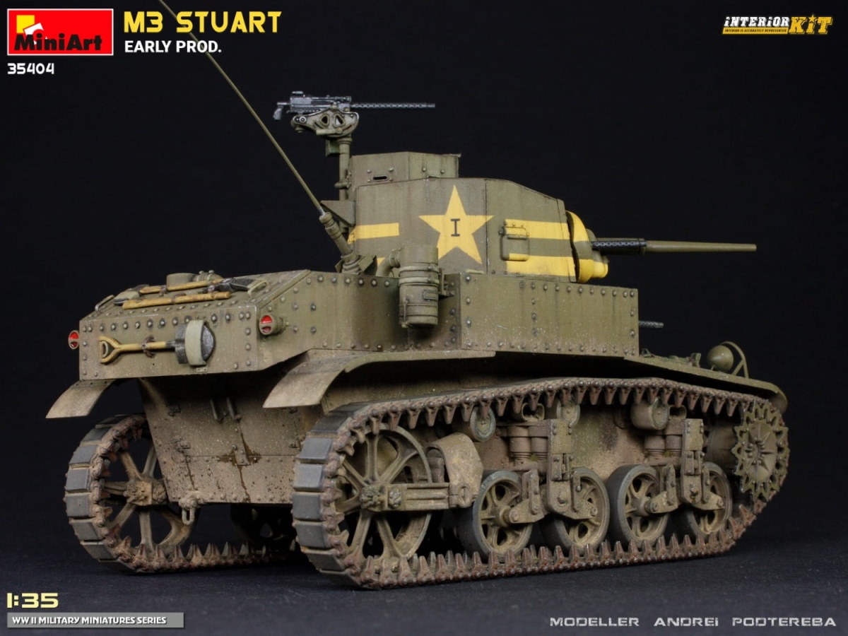 Zdjęcie dodatkowe produktu M3 Stuart Early Prod. Interior Kit 1:35 MiniArt 35404