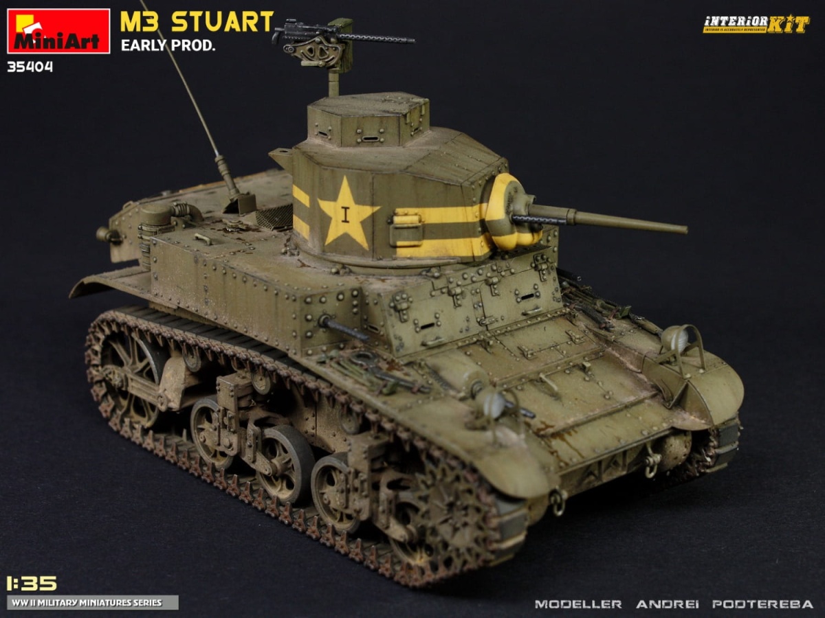Zdjęcie dodatkowe produktu M3 Stuart Early Prod. Interior Kit 1:35 MiniArt 35404