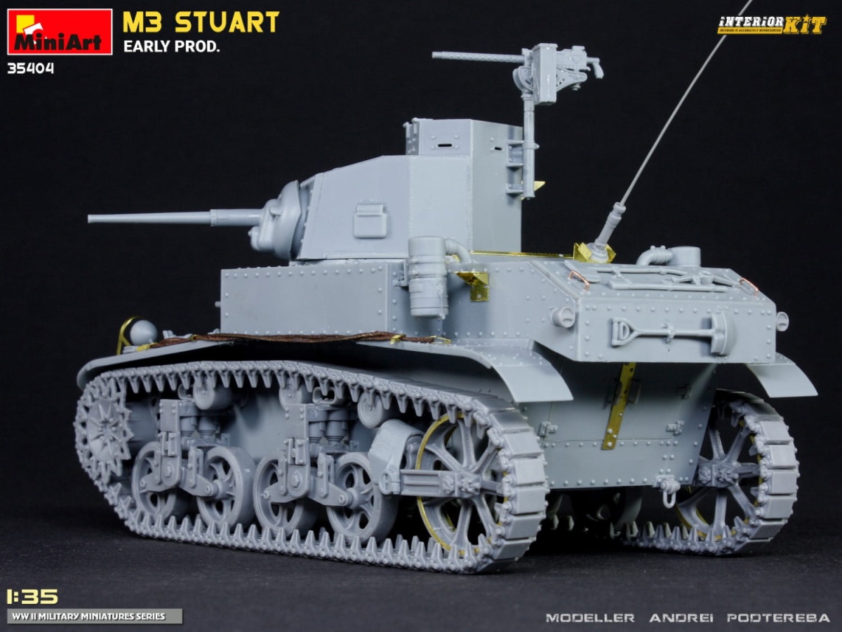 Zdjęcie dodatkowe produktu M3 Stuart Early Prod. Interior Kit 1:35 MiniArt 35404