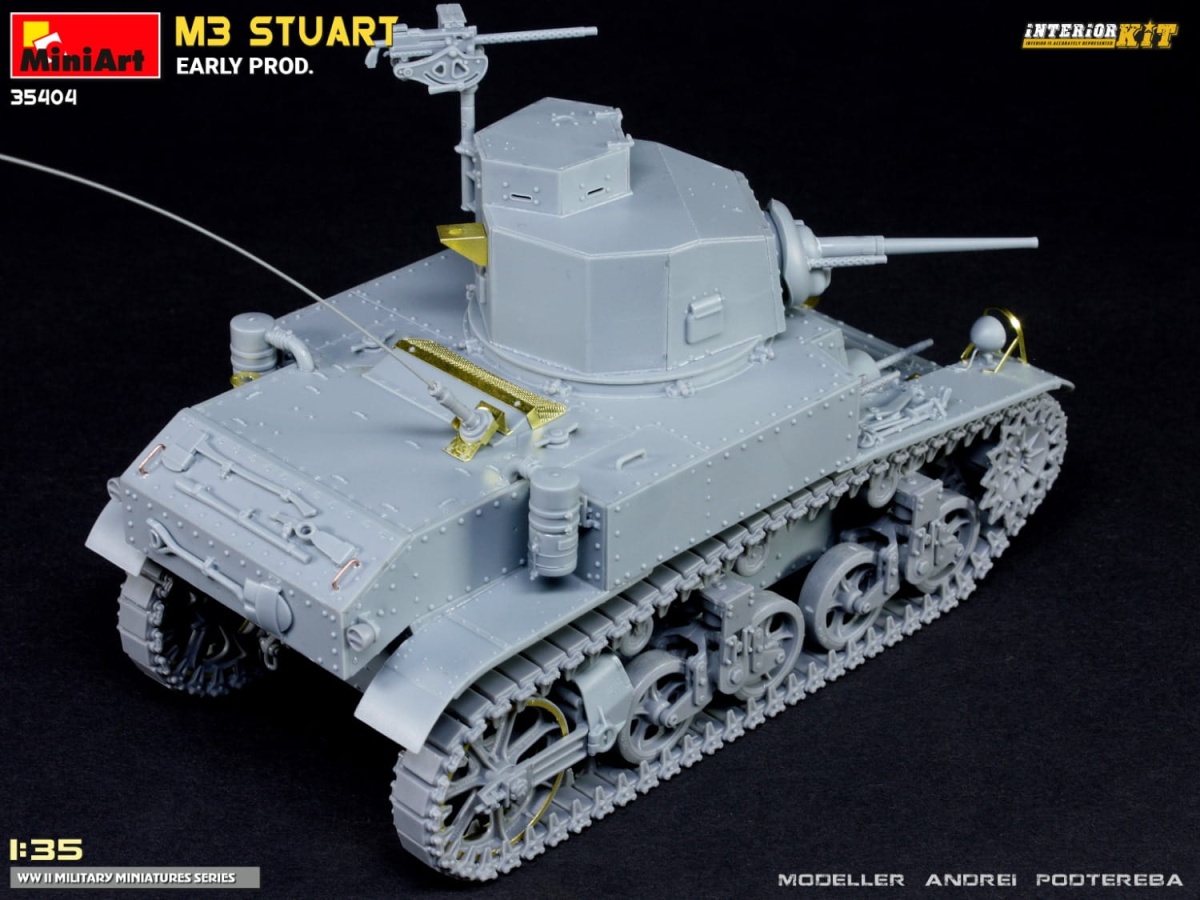 Zdjęcie dodatkowe produktu M3 Stuart Early Prod. Interior Kit 1:35 MiniArt 35404