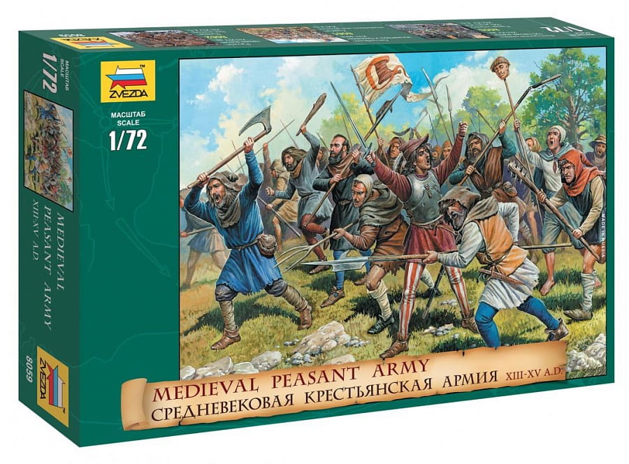 Zdjęcie główne produktu Średniowieczna armia chłopska 1:72 Zvezda 8059