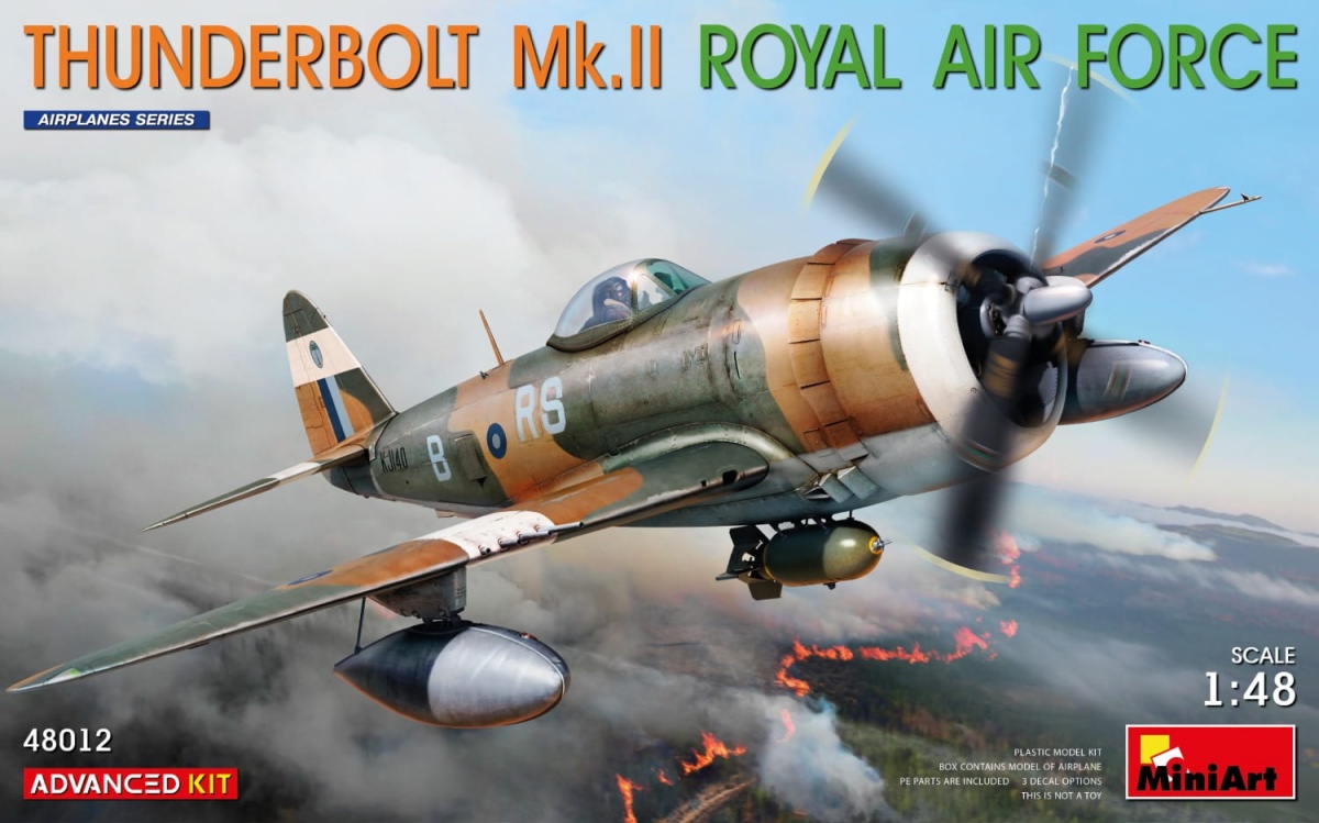 Zdjęcie główne produktu Thunderbolt Mk.ii. Royal Air Force. Advanced Kit 1:48 MiniArt 48012